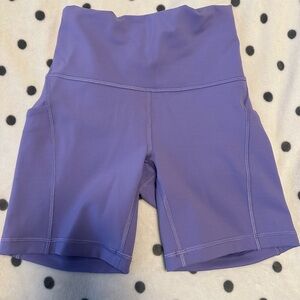Lululemon biker shorts size 4. Worn 1 time.
